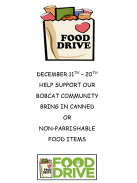  FOOD DRIVE 12/11-12/20